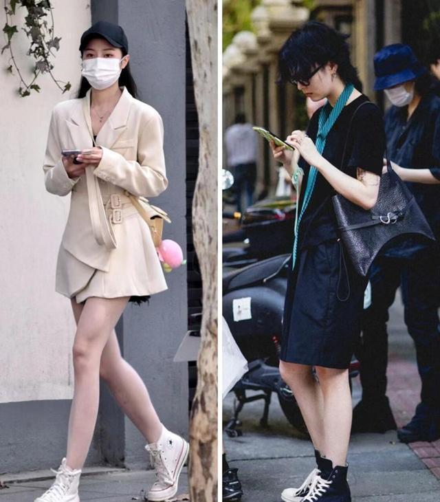 裙子+运动鞋”时髦显高照着穿就对了新利体育登录今年火了一种穿法叫：“(图3)